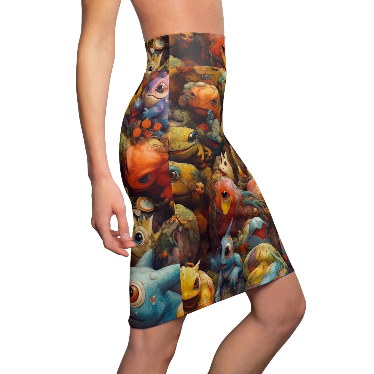 Creepi-Mons - Pencil Skirt